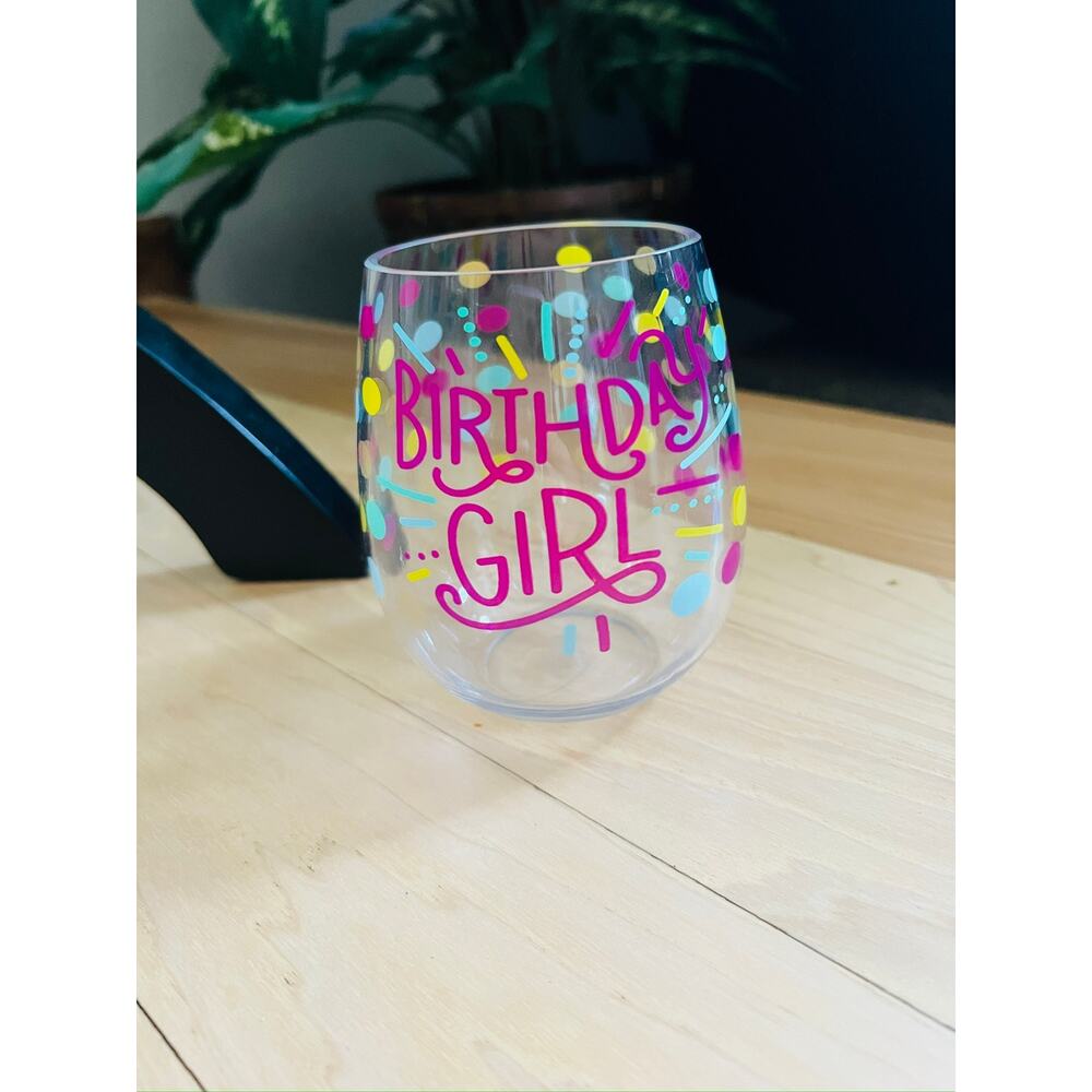 Birthday Girl Wine Glass